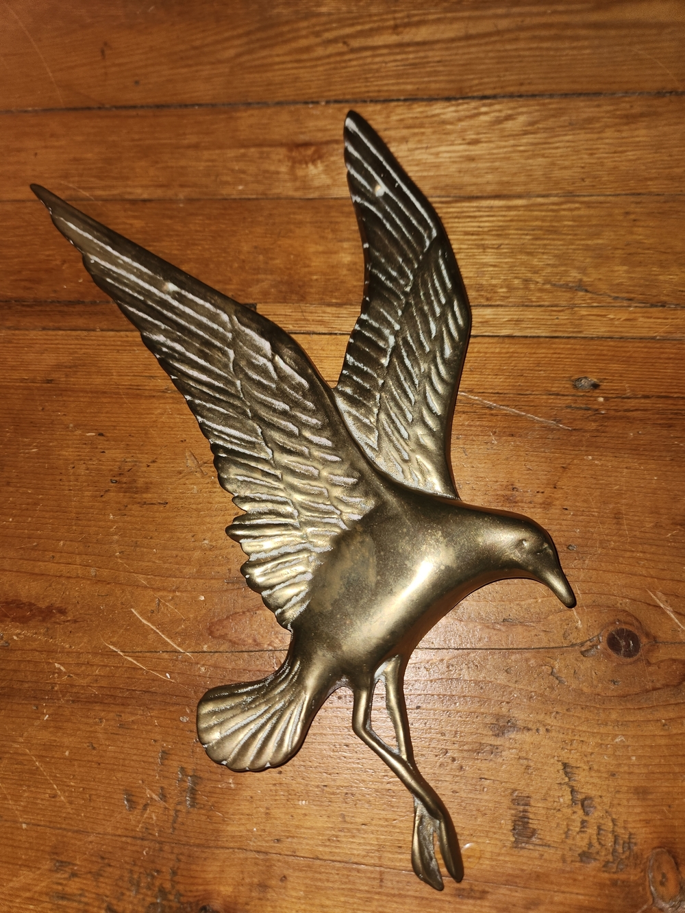 Brass Seagull Wall Art Decorative Bird Sculpture Lunenburg Foundry Nova Scotia